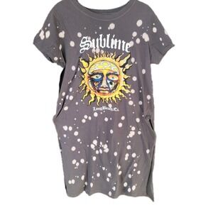 Torrid Sublime Tie Dye Tunic Size 00 Band Festival Concert Bleached Rock 20s‎